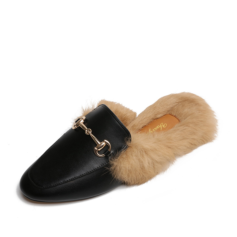 chain flat mules