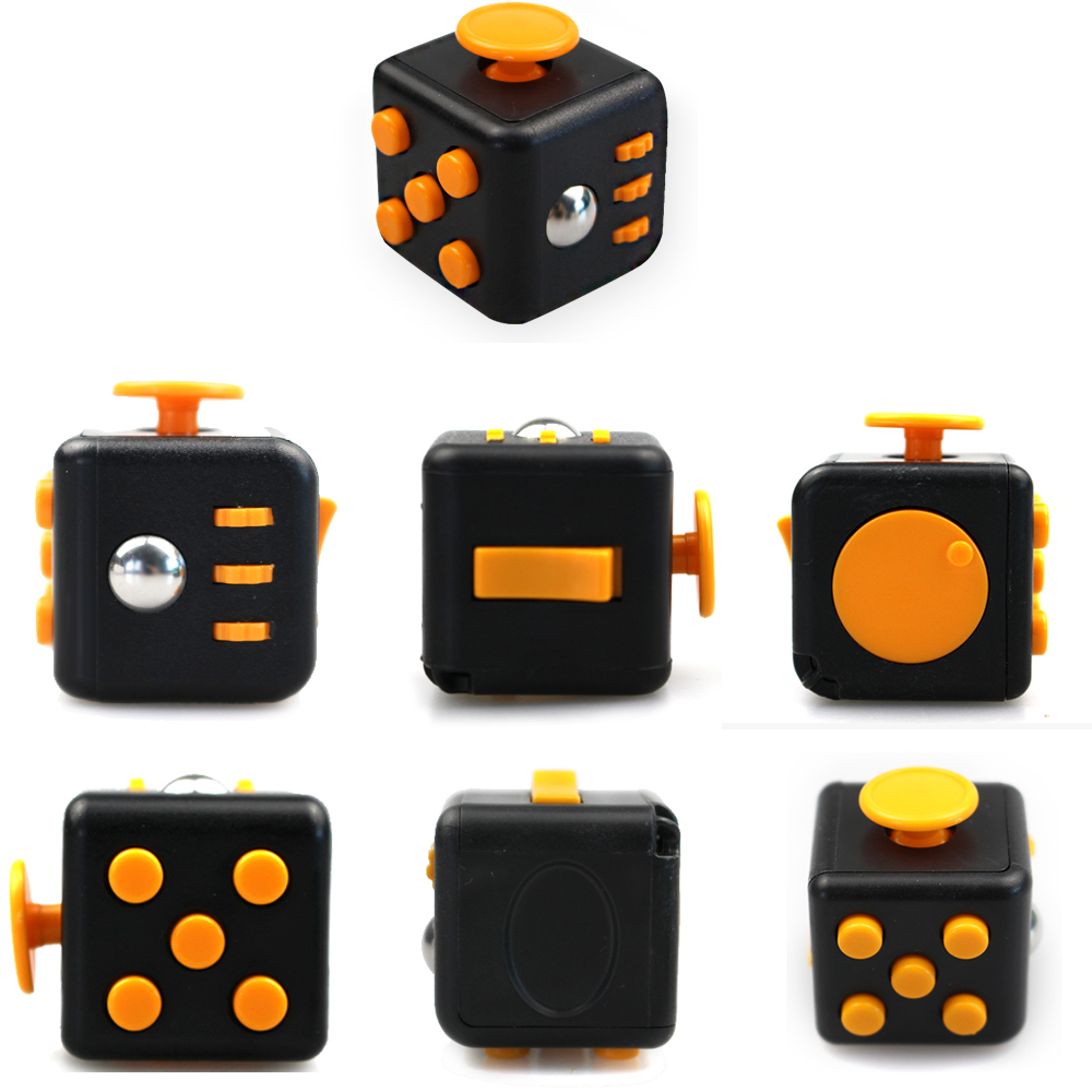 Magic Fidget Cube Toy Anxiety Stress Attention Relief Focus Classic Black Yellow Other Sensory Toys Toys Hobbies