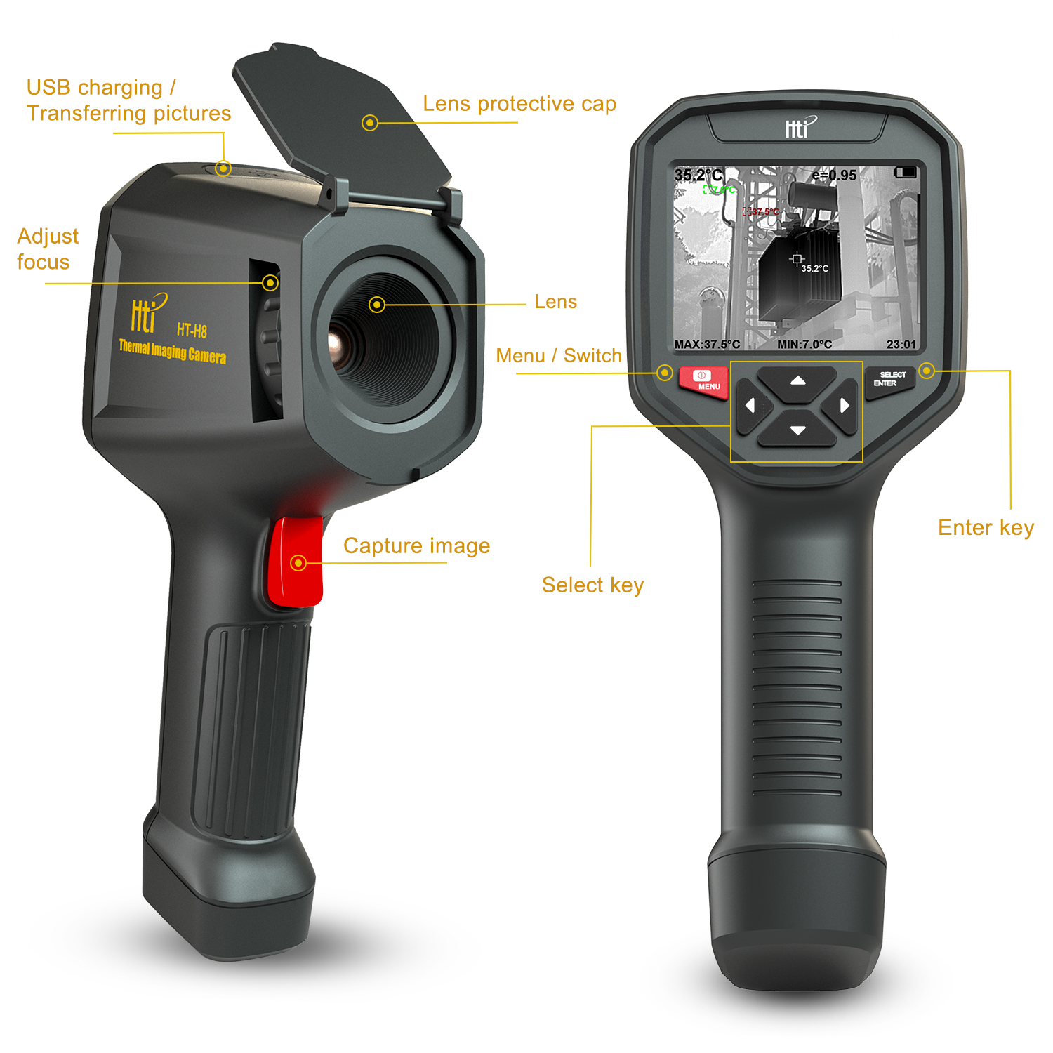 HTH8 Infrared Thermal Imager&Visible Light Camera,IR Resolution