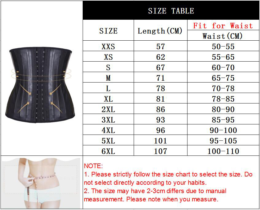 2020 25 Steel Boned 100% Nature Latex 30CM Waist Trainer Hot Shaper ...