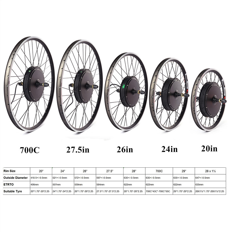 E bike Rear Wheel Conversion Kit For 20 24 26 27 5 28 29 700C 