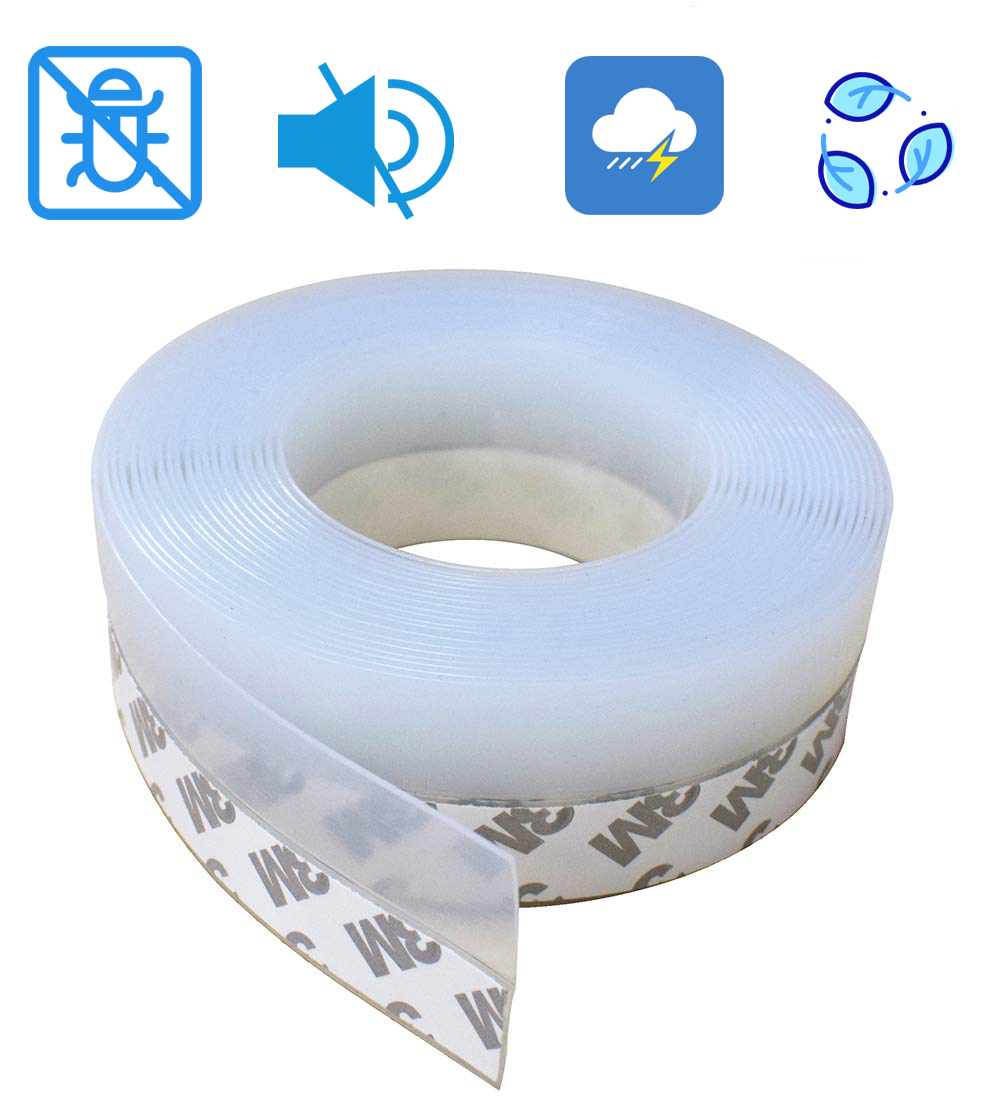 3m Door Seal Strip Bottom Self Adhesive Soundproof Weather Stripping