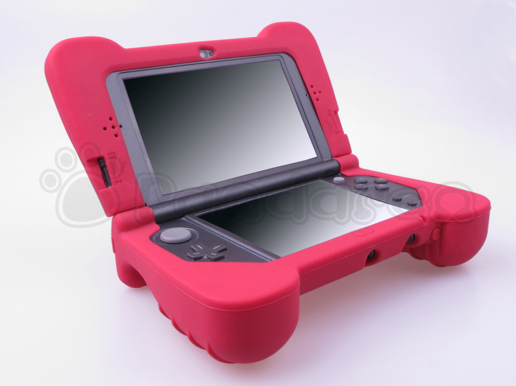 New Nintendo 3DS XL Comfort Grip Case Transparent Power Play Kit Blue Black eBay