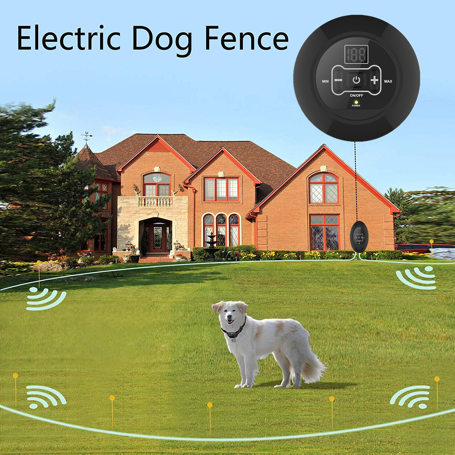 wireless pet dog fence containment system waterproof shock transmitter collar manual