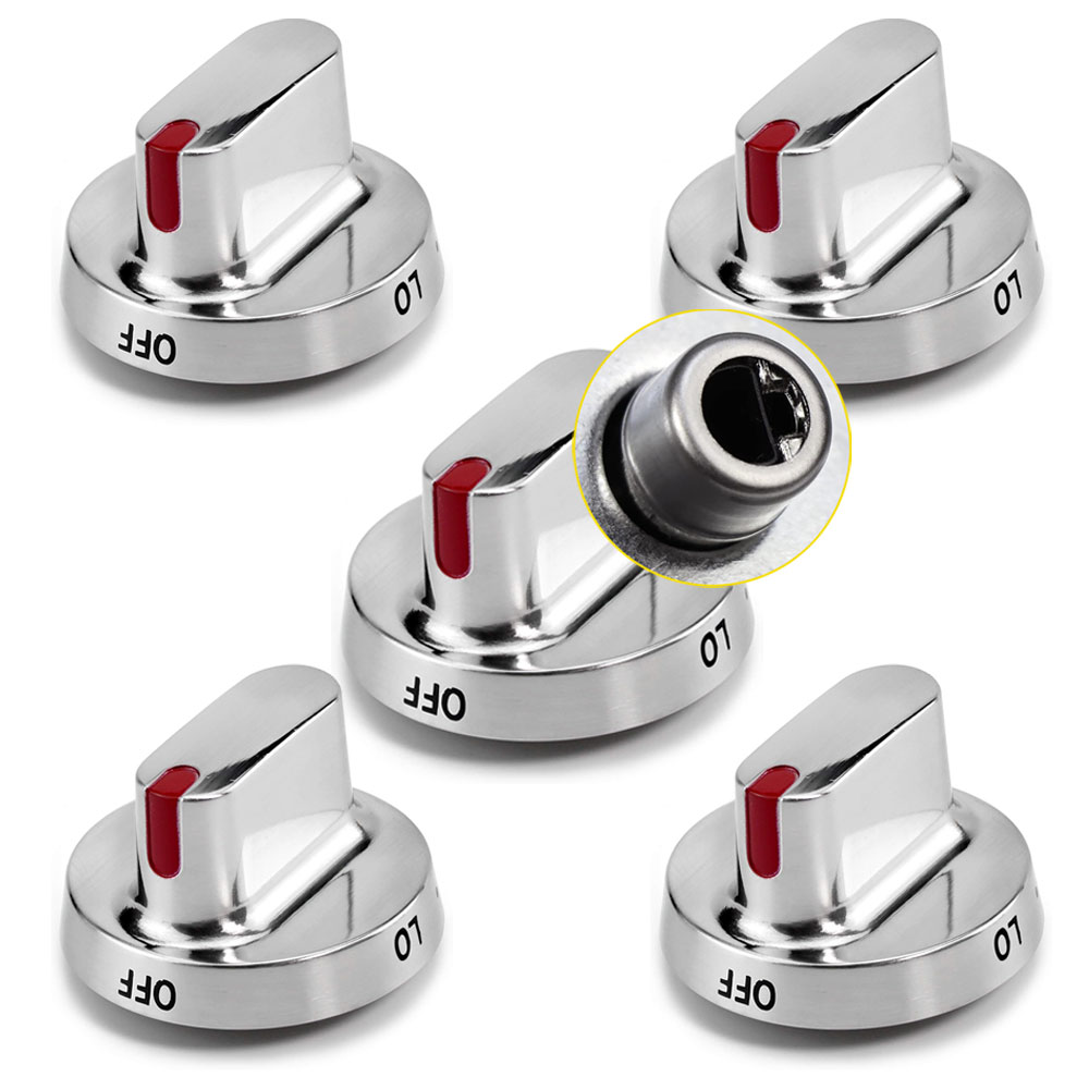 5PACK DG64-00472A DG68-00101B Gas Stove Replacement Knobs