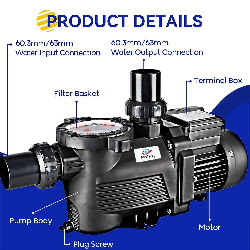 3HP For Hayward Speed Pool Pump For Above/In-Ground Pools, Energy Efficient