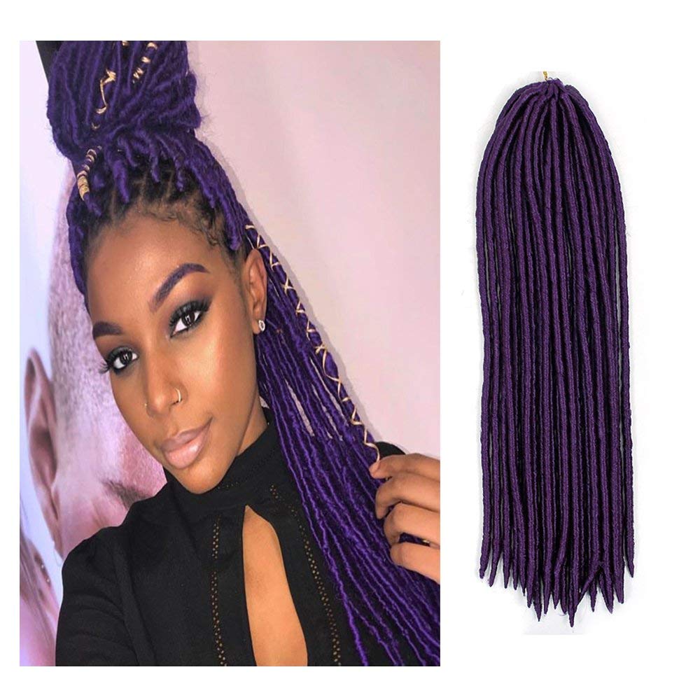 2021 Hot! 18 Soft Faux Locs Crochet Braids Synthetic Hair Extensions