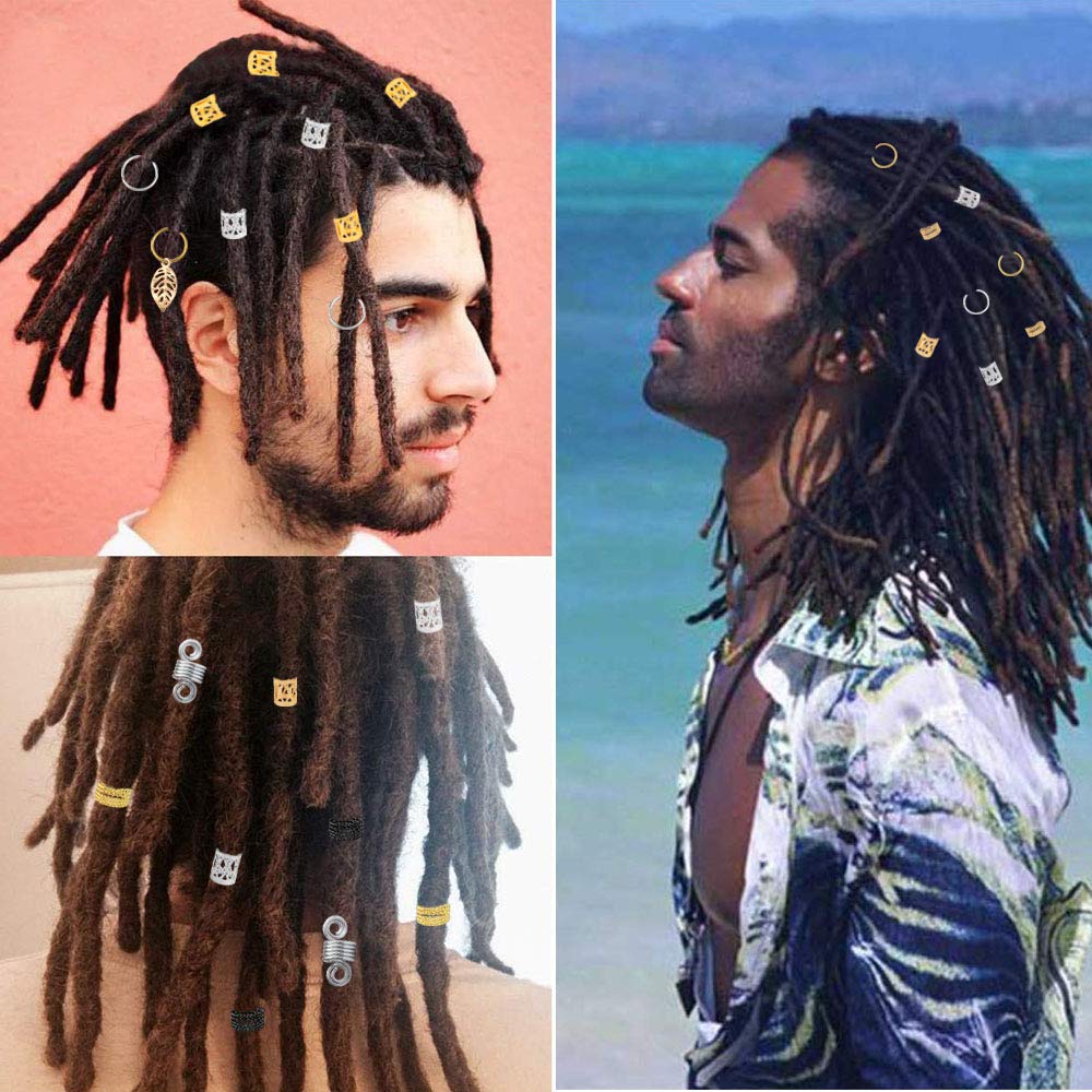 2021 Hot! Aluminum Hair Coil Dreadlocks Beads Metal Hair Cuffs Braids