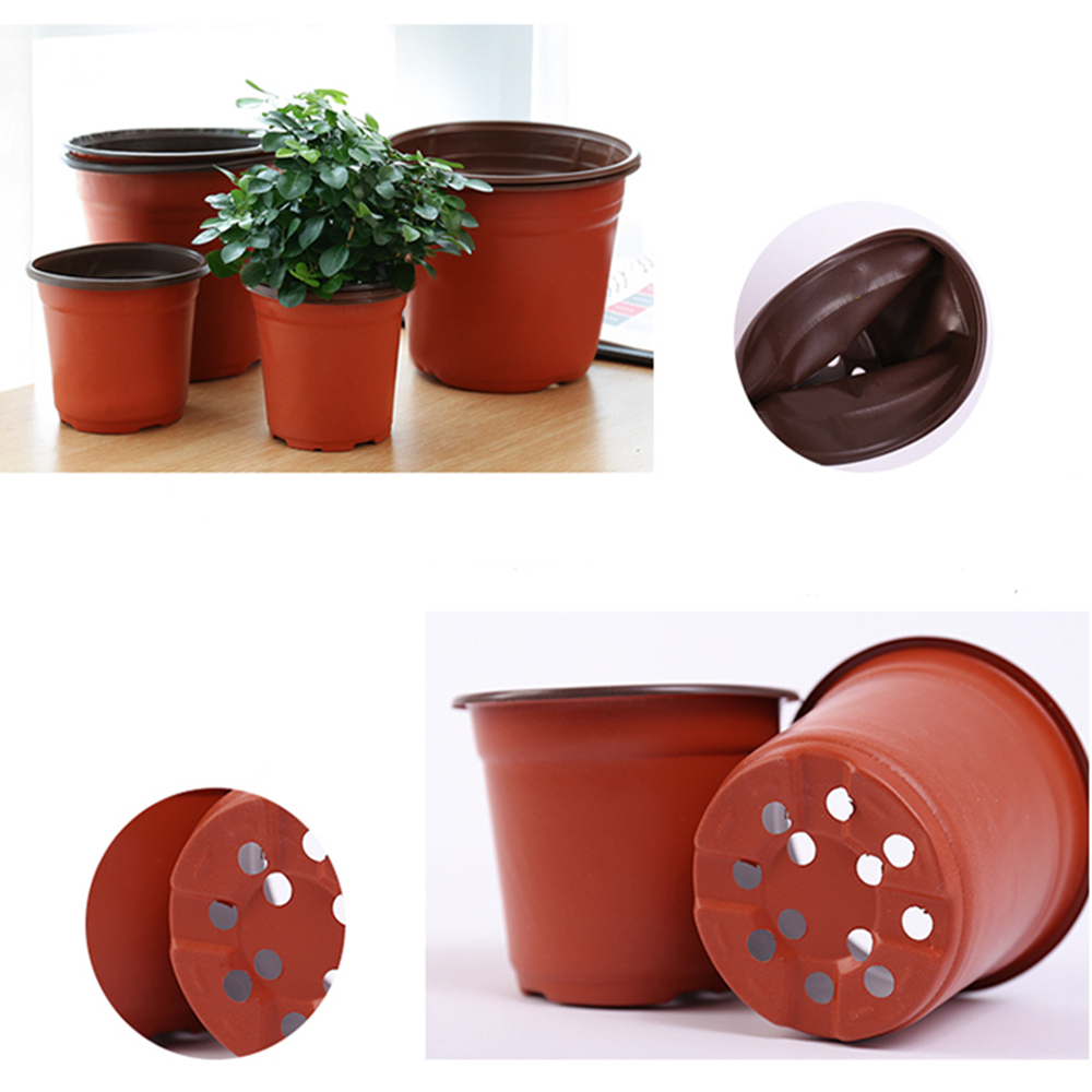 New 50 Pieces Set Flower Seedling Nursery Pots Plastic
