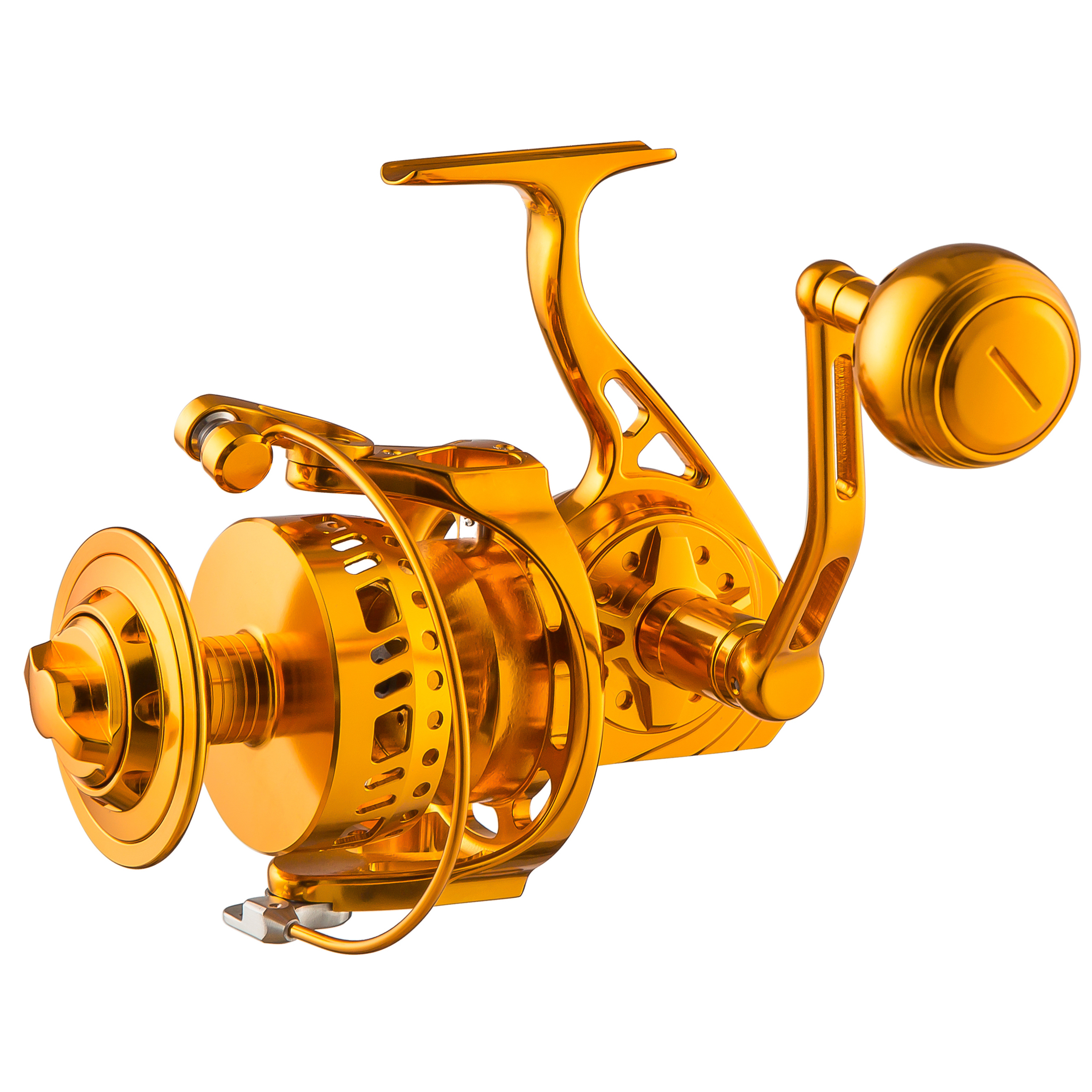 Cnc Machined Full Metal Large Saltwater Spinning Fishing Reel 77lb Drag