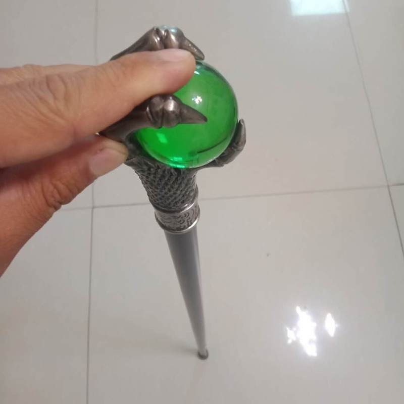 Baston de mers de lux de înaltă calitate, cu gheare de dragon și bilă verde, pentru bărbați, la modă, pentru petreceri, pentru femei, elegant, vintage, 93 cm_voghion.com