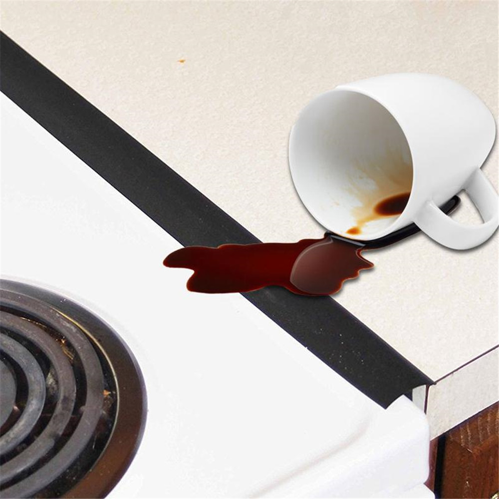 Silicone Cover Kitchen Guard Gap Stove Counter Filler Spill Oven Slit Seal Tape 8414834653684 eBay