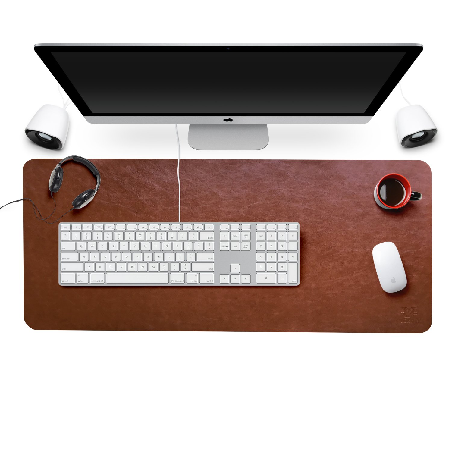 Gaming Mouse Pad/Mat, Office Writing Desk Computer Leather Mat Mousepad ...