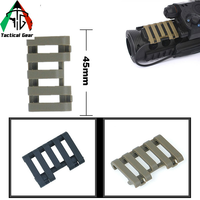 Wadsn element Airsoft Rail Cover with Wire Loom 5slot 45mm for 20mm rail EX321 eBay
