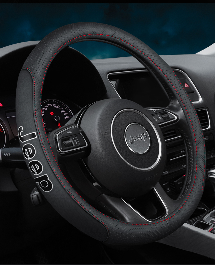 All Model JEEP Cow Leather Car Steering Wheel Cover Fit Renegade