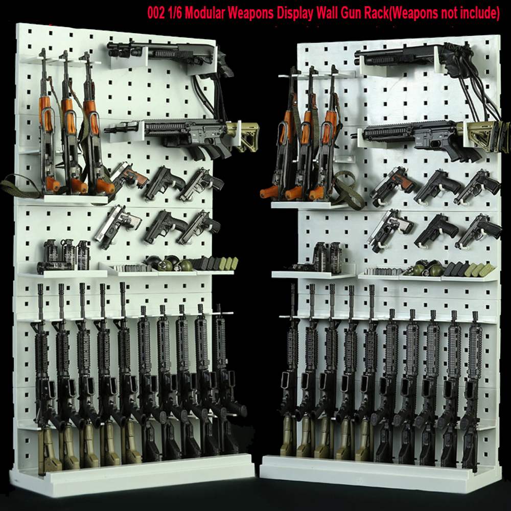 1//6 Modern Soldier Weapon Gun Rack 002 Display Wall For 12/'/' Action Figure Body