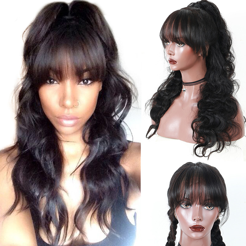lace frontal with bangs