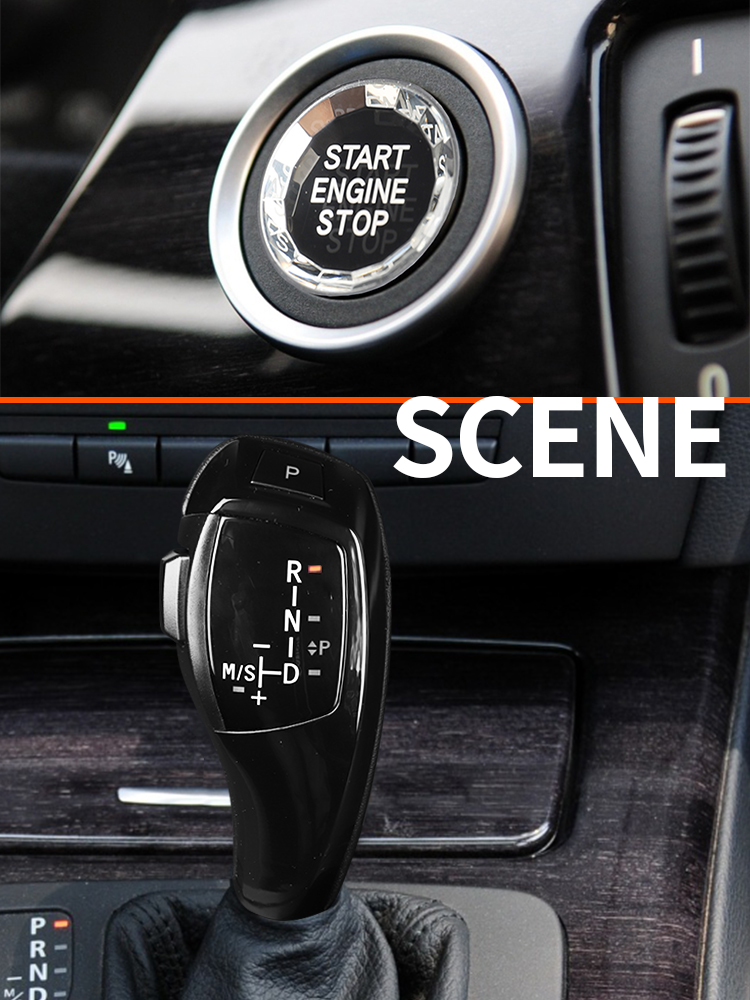 LED Shift Knob Carbon Fiber Shift Knob With LED Screen LHD Automatic