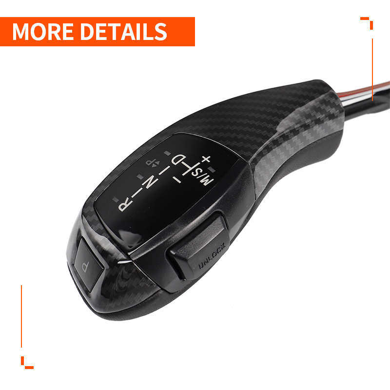 LED Shift Knob Carbon Fiber Shift Knob With LED Screen LHD Automatic