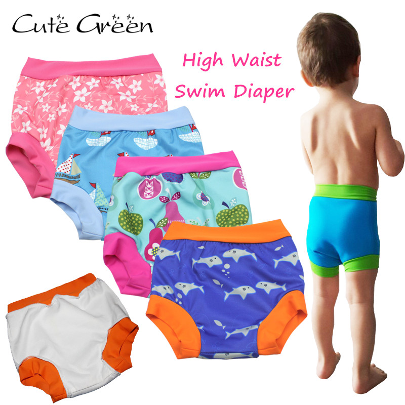 High Waist Baby Swim Diaper For Baby Swimming;Reusable Swimming Diapers ...