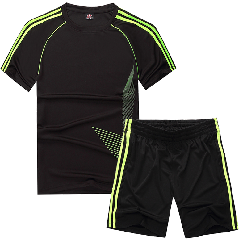 Mens Sport Run Suits Quick Dry Basketball Soccer Training Tracksuits ...