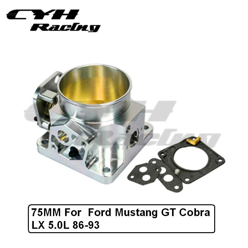 75MM Aluminum Throttle Body For Ford Mustang GT Cobra LX 5.0L 86-93 | eBay