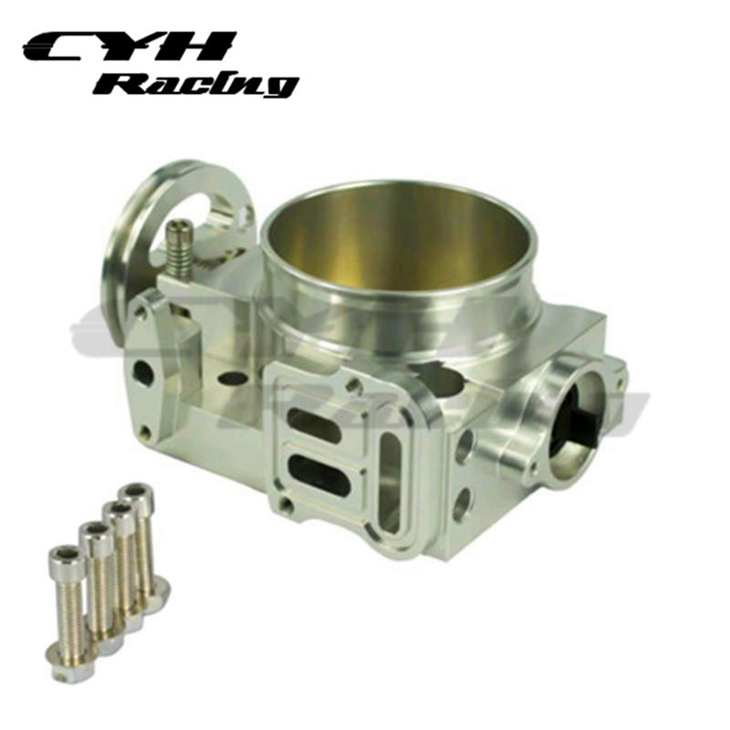 70MM Aluminum Throttle Body For Subaru Impreza WRX STI EJ20 EJ25