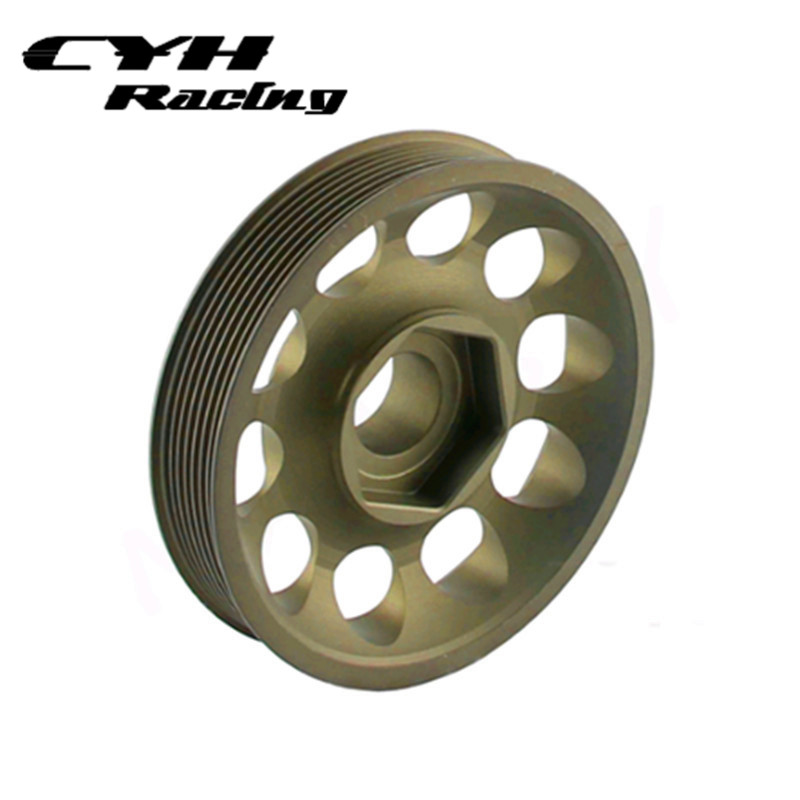 Aluminum Crank shaft Pulley For Honda Civic FD K20 0611 eBay