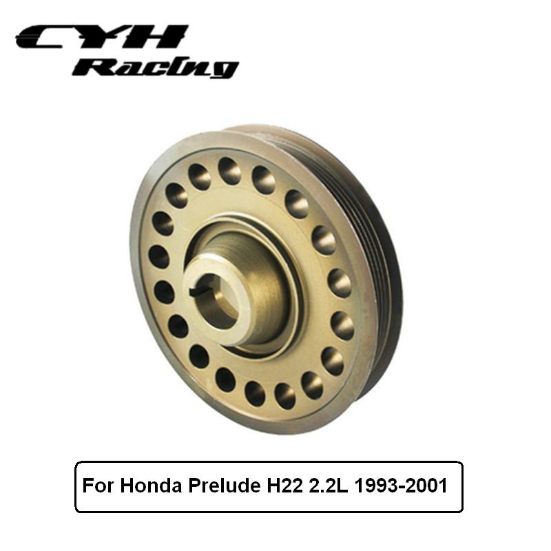 VMS Racing 02-14 Light Weight Billet Aluminum Crankshaft CRANK PULLEY Compatible with SUBARU WRX 2002-2014