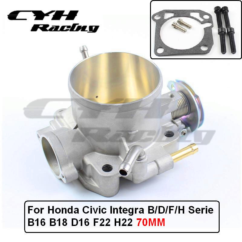 70MM Throttle Body For Honda Civic Integra B/D/F/H Serie B16 B18 D16