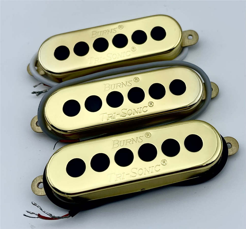 Burns Tri-Sonic Alnico V Single Coil Pickup Set Neck Middle Bridge