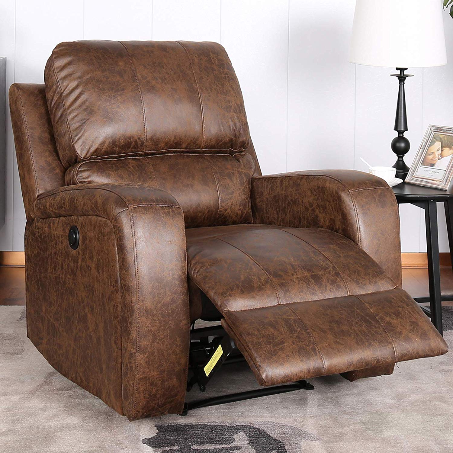 Power Recliner Chair Lazy Boy Sofa Lounge With Usb Port Home Theater