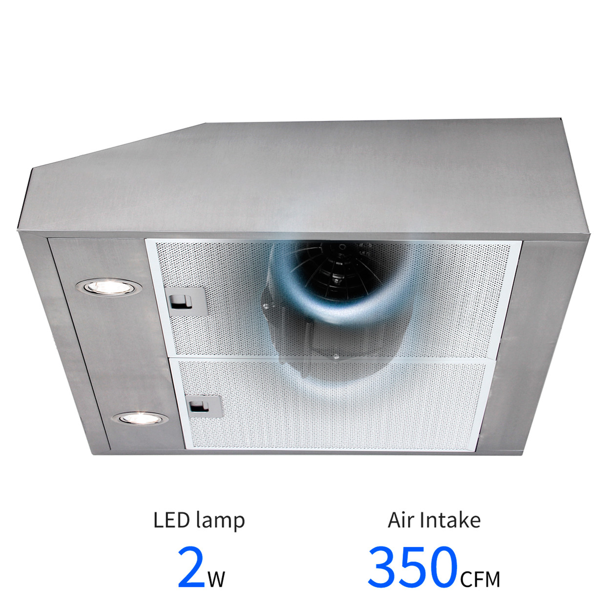 36" Under Range Hood 350 CFM 3 Speed Exhaust Fan Kitchen Over Stove Vent eBay