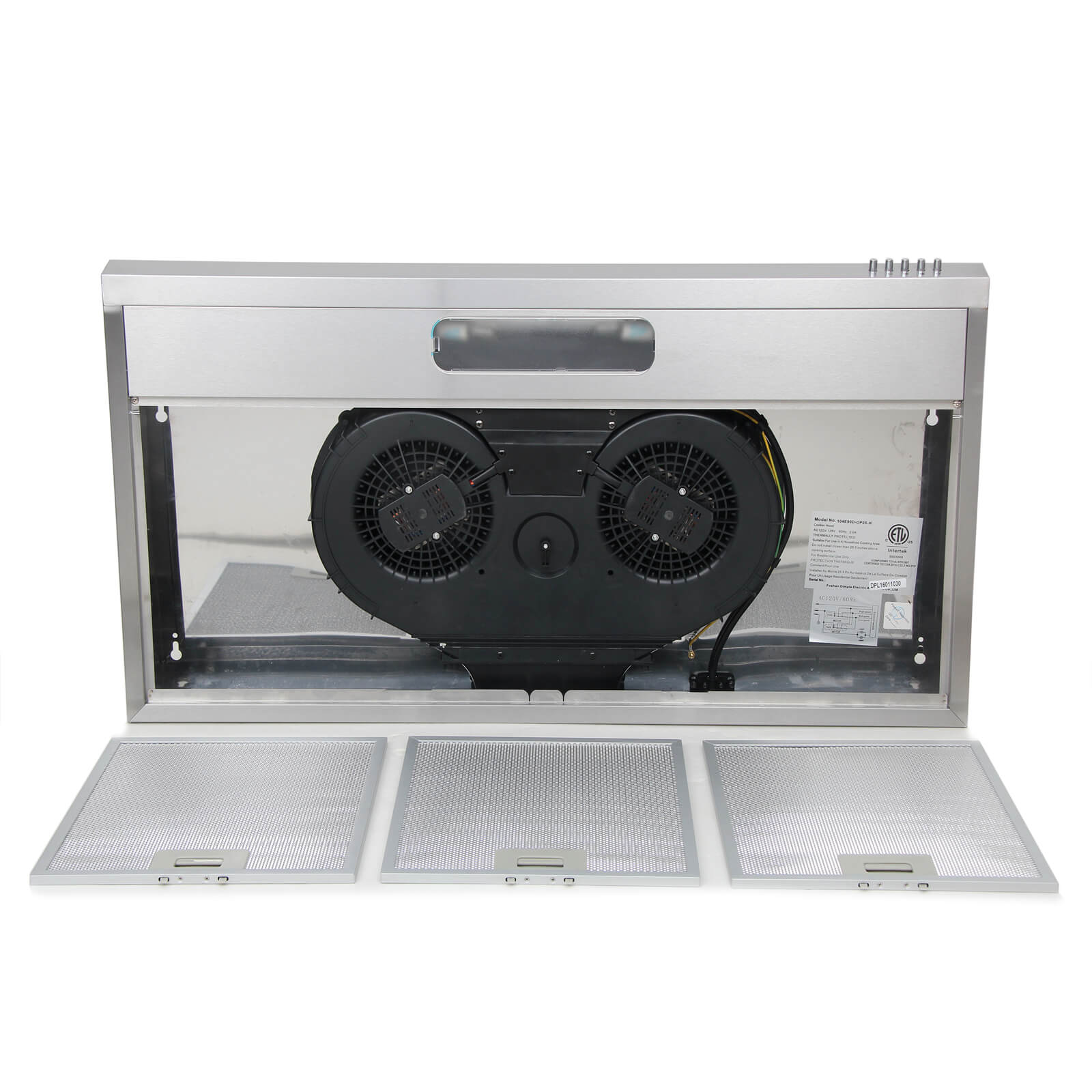 36 inch Under Range Hood Slim Kitchen Over Stove Vent 3speed