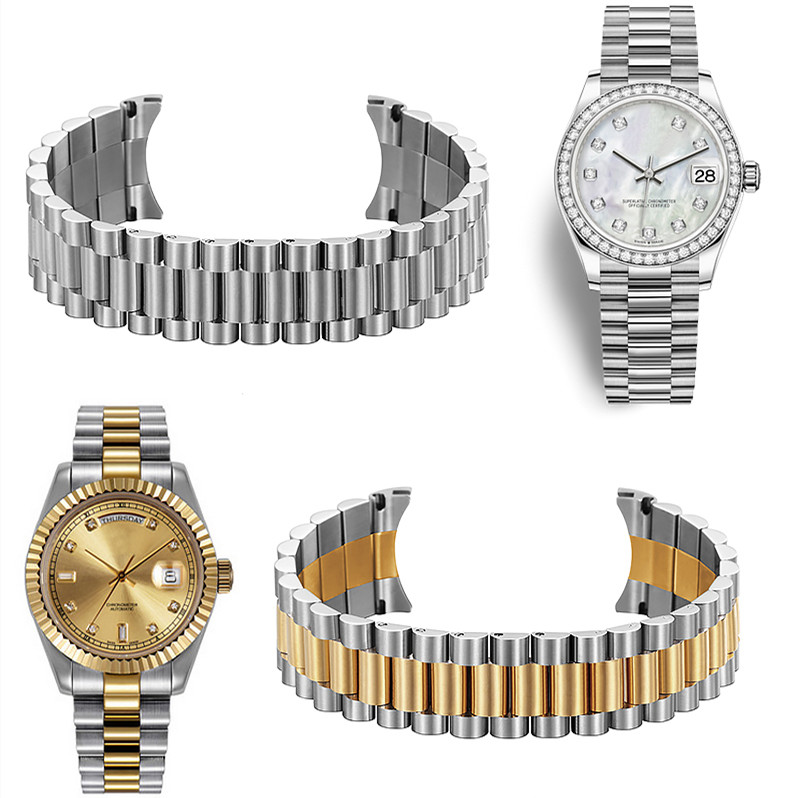 rolex stainless watch bands