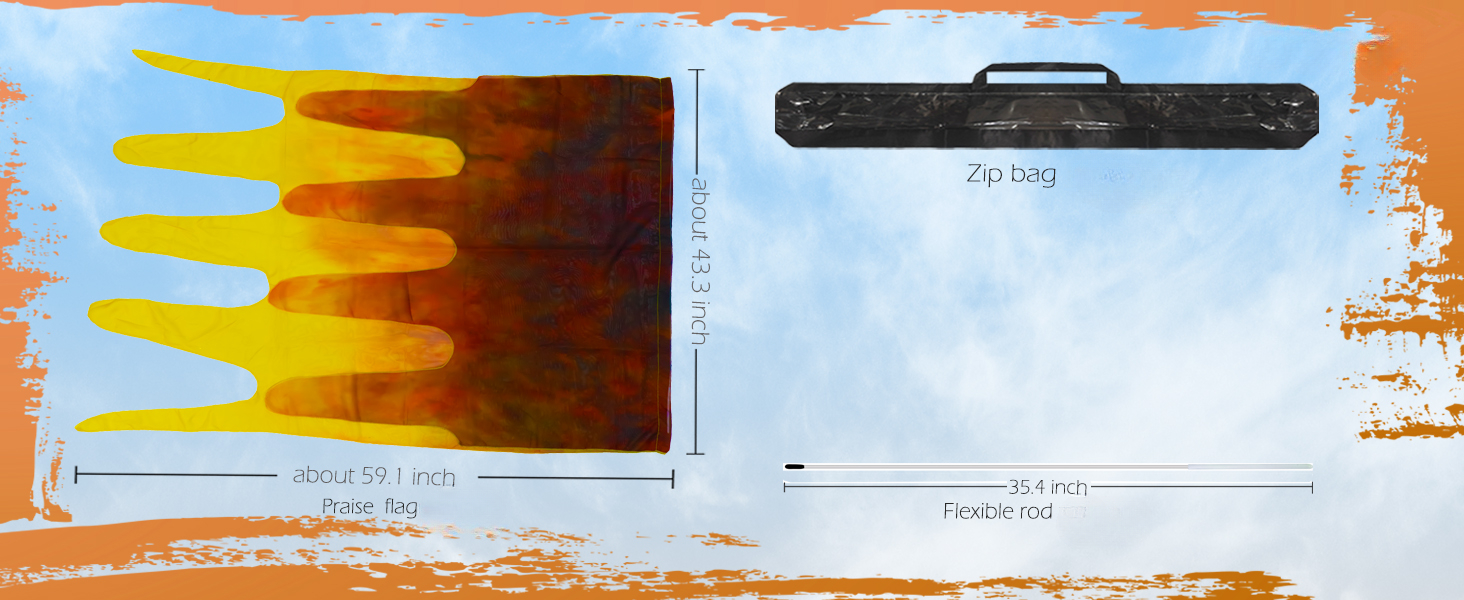 Consuming Fire Worship Flags
