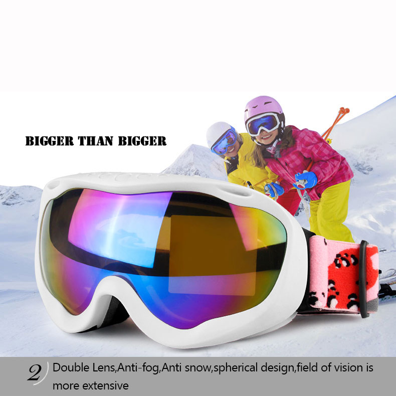2020 Ski Goggles Snow Goggles Snowboard Glass Double Layers Anti Fog