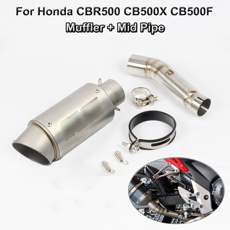 For Honad CBR500R CB500X CB500F Motorcycle Connecting Mid Pipe Muffler Pipe