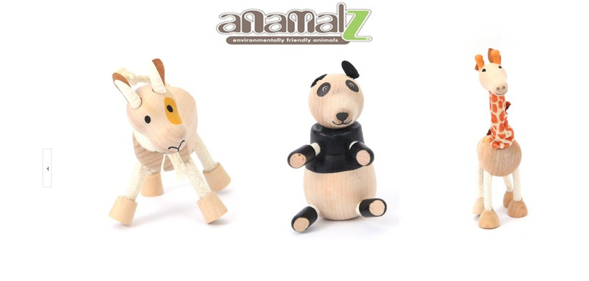 Elephant-Rhino-Crocodile All Natural Anamalz Toy Farm Animals 3PCS New Boys&Girl 