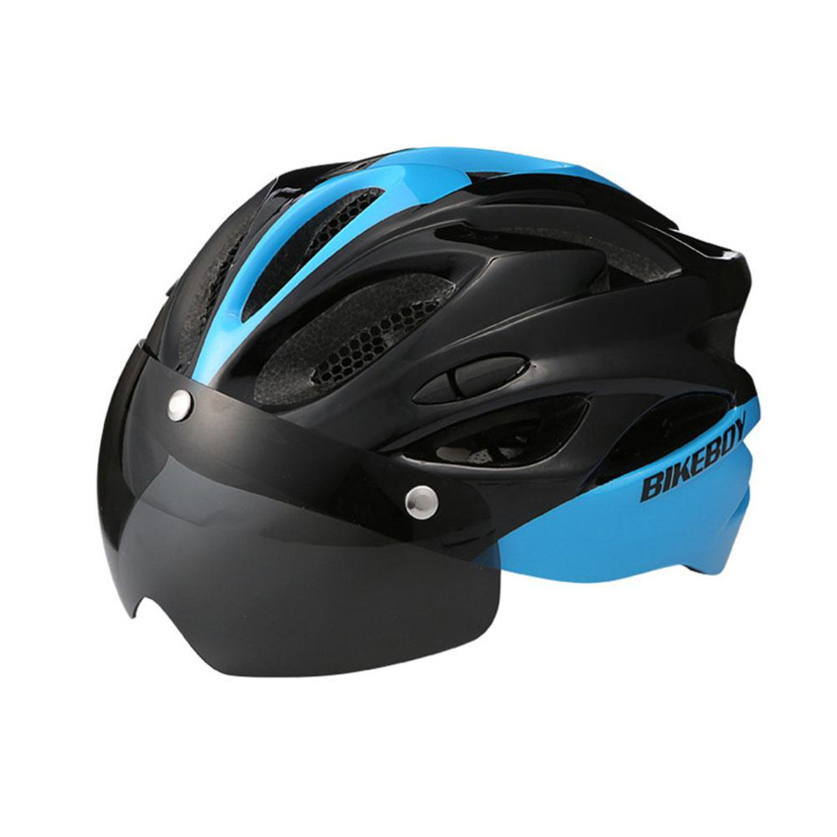 Unisex Adult Cycling Bike Helmet with Detachable Magnetic Visor Lens ...