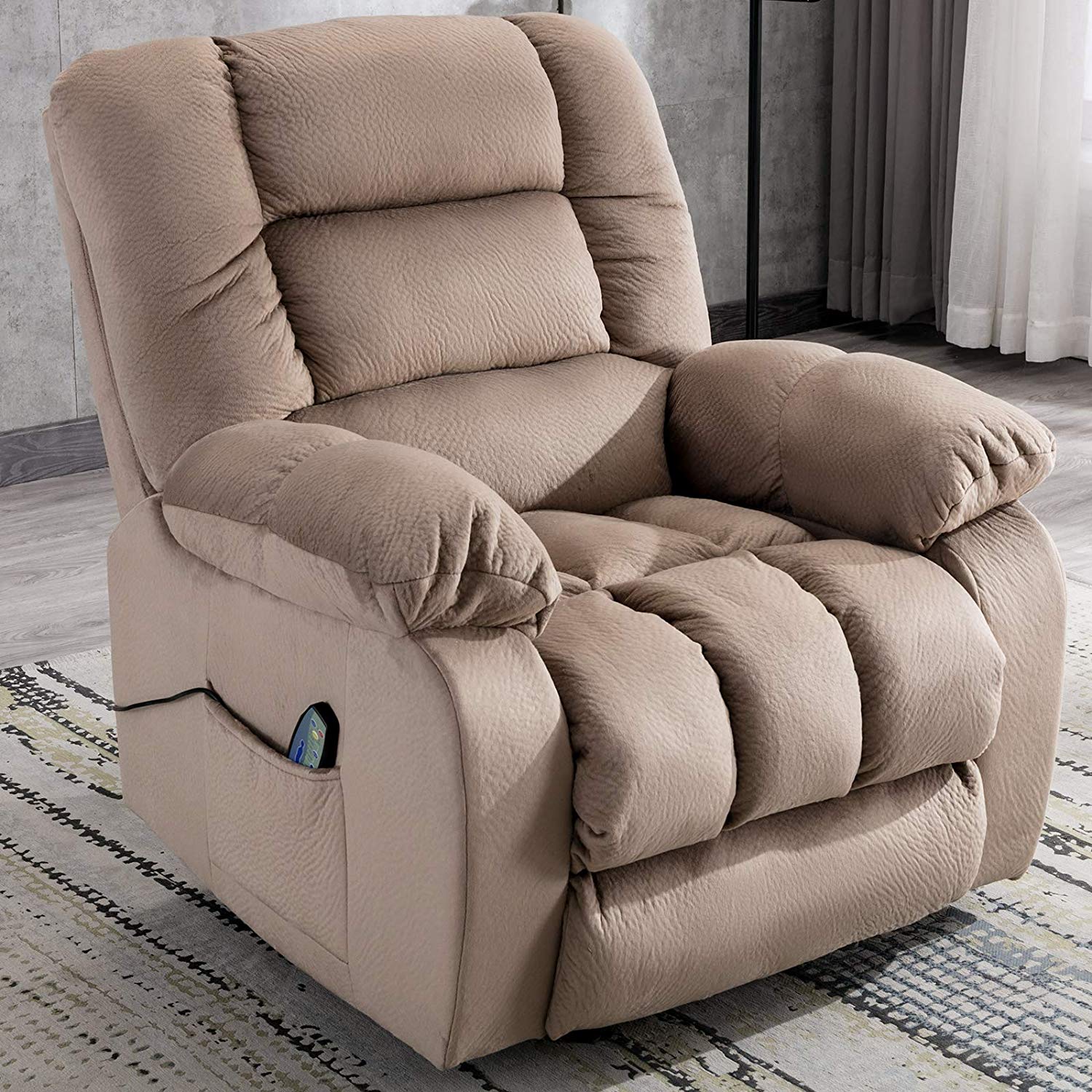Massage Recliner Chair With Massage Heat And Vibration Lounge Chair Wrc