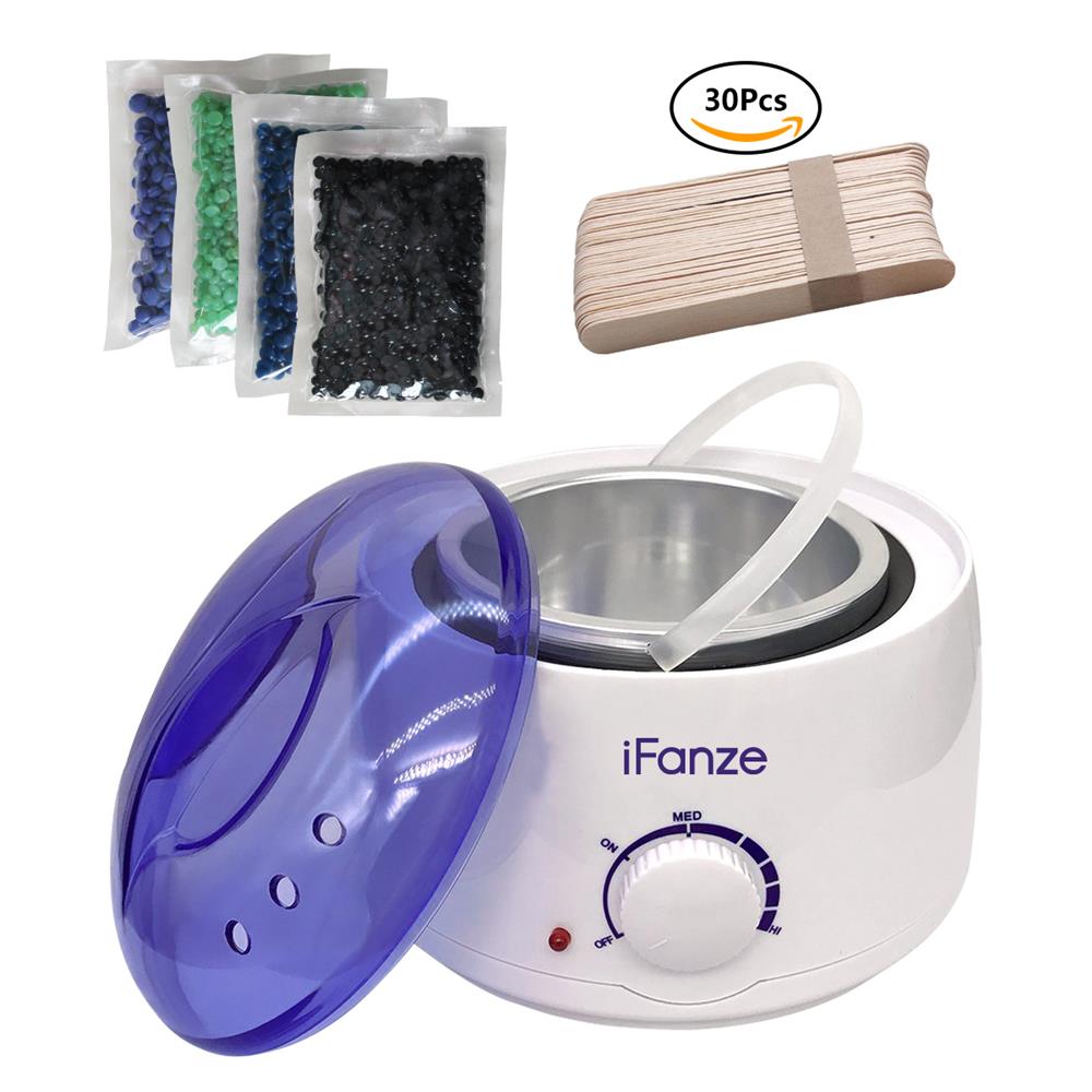 Chauffe-cire Avec 400g De Perles épilatoires - Pour Corps, Visage, Naturel, Sans Marque