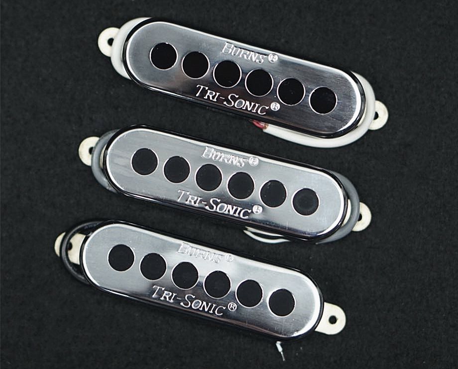 Burns Alnico V Tri-Sonic Single Coil Pickup Set Neck Middle Bridge