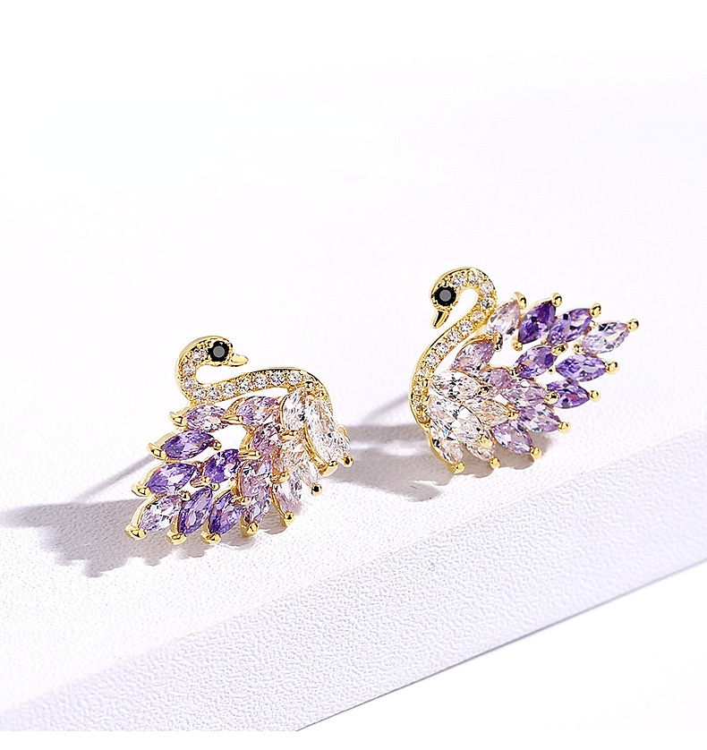 New Zircon Swan Brooch Pins for Women Fashion Temperament Corsage Brooch Luxury Jewelry Coat Clothes Accessories Brooches