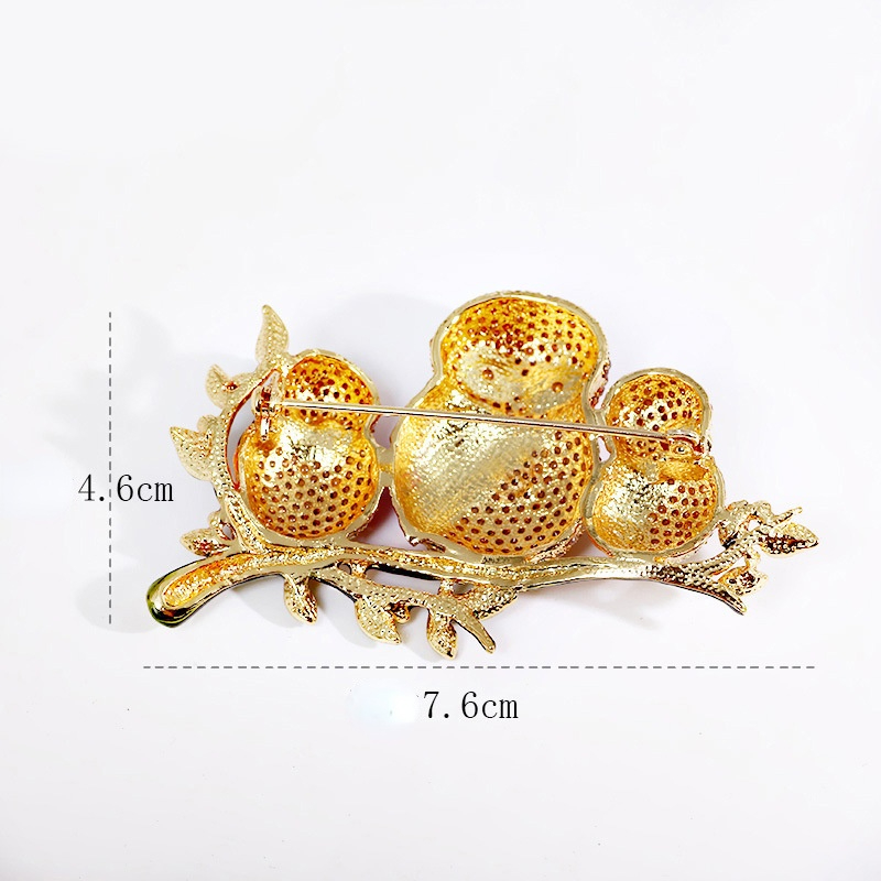 New Colorful Enamel Owl Brooch Pins for Women Fashion Corsage Pins Valentine's Day Gifts Clothing Accessories Brooches
