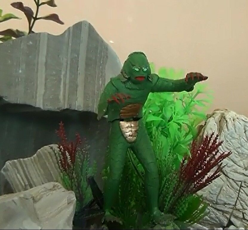 Creature From The Black Lagoon For Aquarium Ornament Fish Tank Decoration Set Ebay