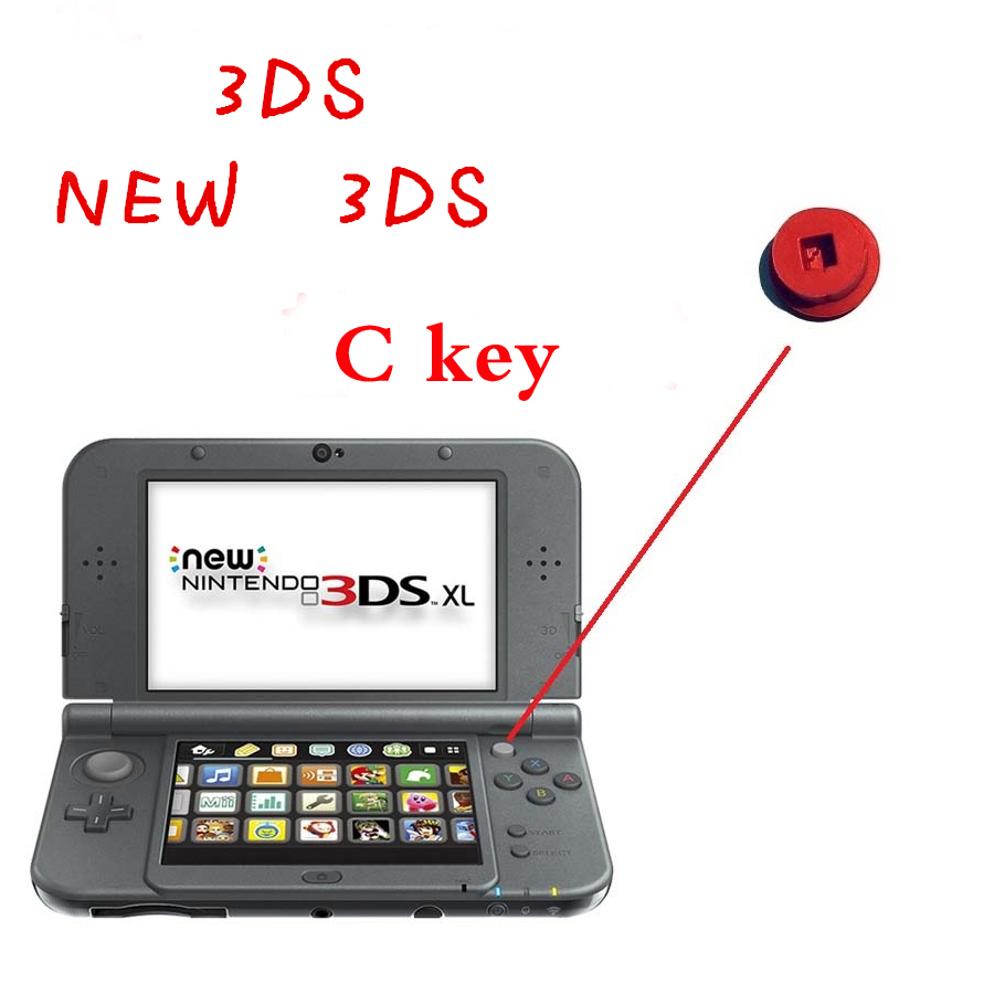 Replace 3DS C key Game console button for Nintendo 3DS NEW 3DS buttons ...