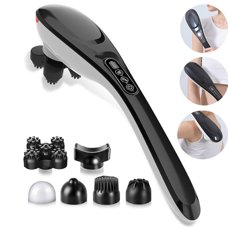 Cordless Handheld Back Massager Rechargeable Electric Deep Tissue For