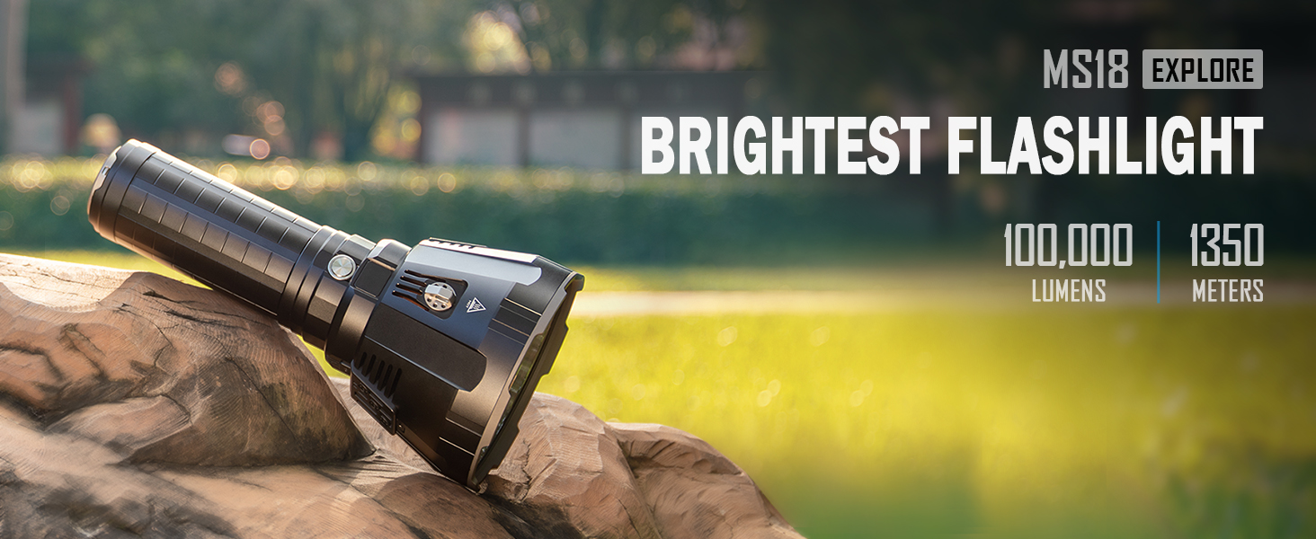 IMALENT MS18 100000 Lumens Rechargeable Flashlight, Super