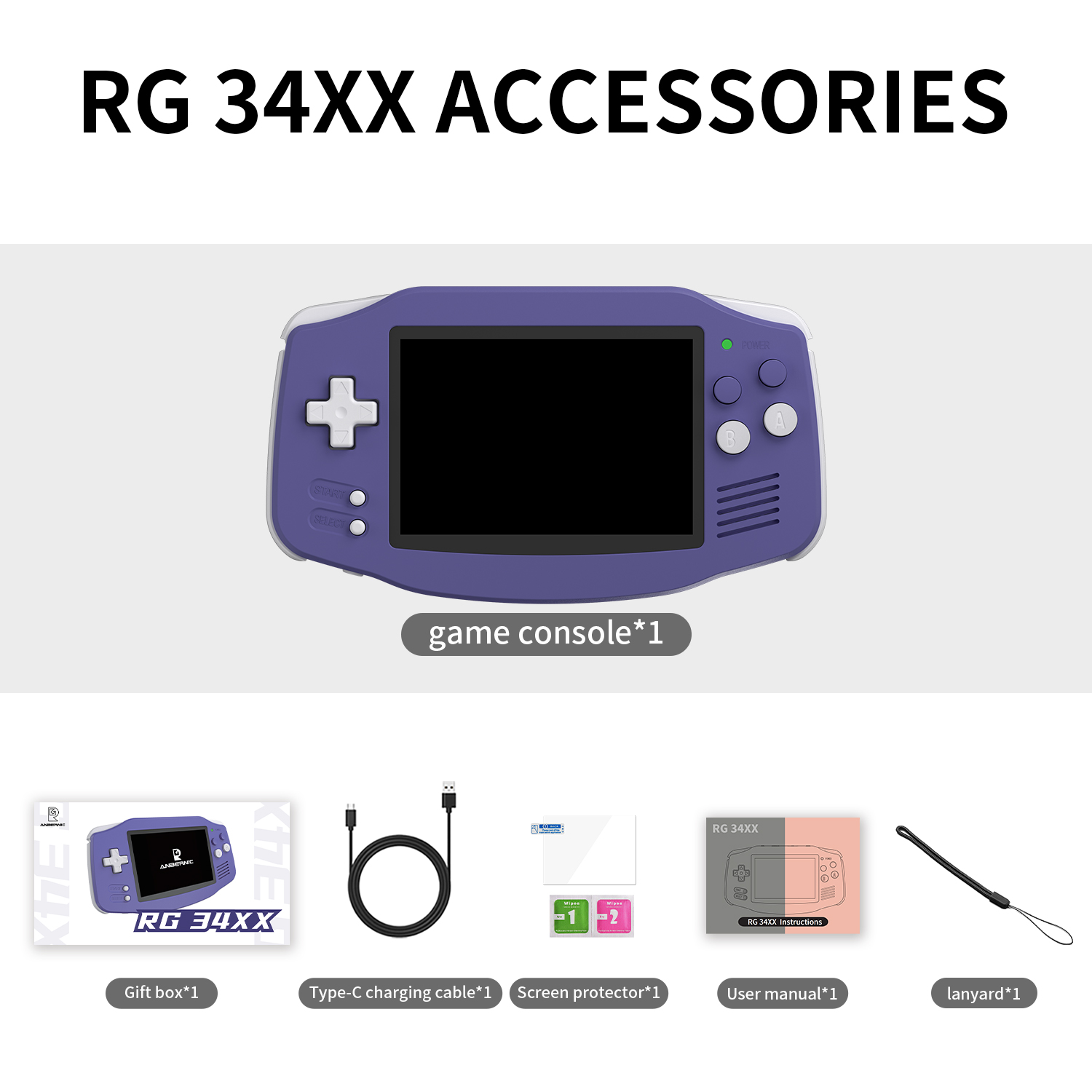 ANBERNIC RG34XX Handheld Game Console RG 34XX 64-bit Linux